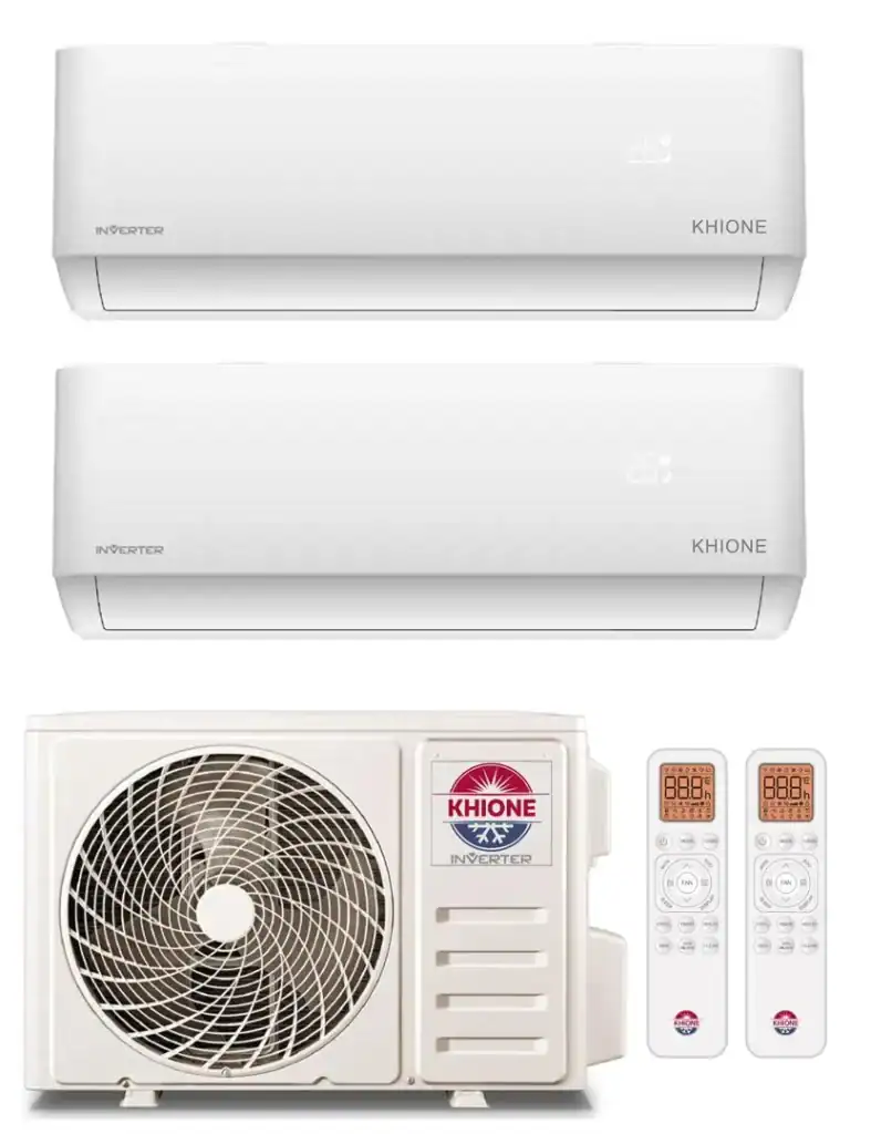 Khione duo split airco systeem met twee binnenunits installatie door AZ Klimaattechniek (voorheen Clima+)